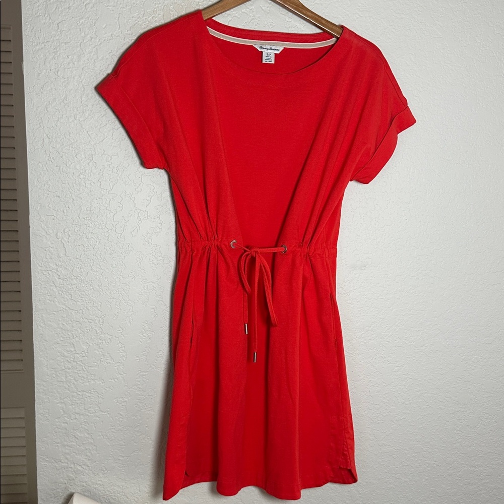 Tommy Bahama Dark Orange Veranda Mini Dress Tropical Preppy Resortwear Vacation